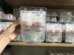 Bộ 2 bình trữ sữa Spectra 160ml loại nắp hồng