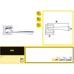 Tay nắm gạt cao cấp Yale B22 US26 dòng Beverly