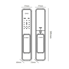 Khoá cửa nhận diện khuôn mặt Bosch EL 600B màu đen xám