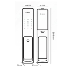 Khóa điện tử Bosch FU 750 màu xám