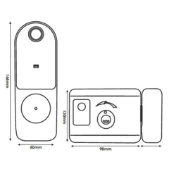 Khóa cổng vân tay Kassler KL-579 BL có app wifi