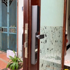 Khoá điện tử cửa nhôm Kassler KL-599 Pro Grey, mobile app
