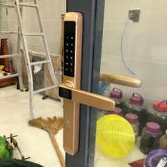 Khóa cửa nhôm Kassler KL-599TD Champagne gold app mobile