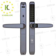 Khóa vân tay cửa nhôm Kassler KL-599TD Grey mobile app