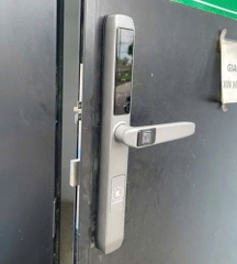 Khóa vân tay cửa nhôm Kassler KL-599TD Grey mobile app