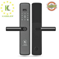 Khóa cửa điện tử Kassler KL-600 PG có app mobile, titan, chuông cửa