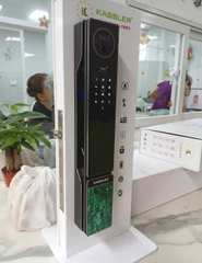 Khóa cửa khảm đá khổng tước Kassler KL-899 Plus black malachite