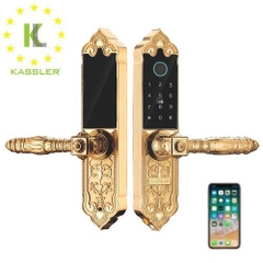 Khóa tân cổ điển Kassler KL-919 mạ vàng 24K, app bluetooth
