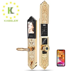 Khóa đại sảnh nhận diện khuôn mặt Kassler KL-929F mạ vàng 24K
