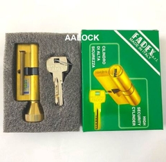 Ruột khóa Fadex một đầu chìa một đầu chốt màu đồng vàng