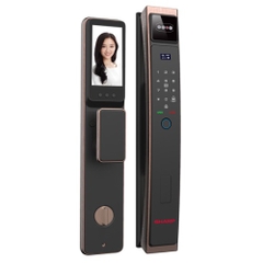 Khóa nhận diện khuôn mặt Sharp H3-FV Đồng đỏ, app wifi, camera