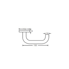 Tay nắm gạt Yale YTL010 US32D dòng Essential, inox rỗng