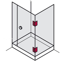 Bản lề cửa kính Yale Y2115 US32, kính- kính 90 độ