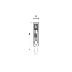 Thanh chắn bụi dạng chốt tự động Raven RP8Si