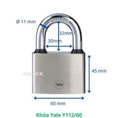 Ổ khóa bấm Yale Y112/60/132/1