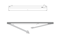Thanh hướng đóng cửa tuần tự Yale YDC-030 US32D