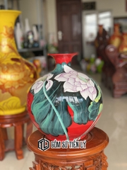 Bình hoa hút lộc màu đỏ đẹp-BGD37