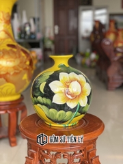 Bình hoa hút lộc gốm Bát Tràng vẽ tay-BGD48