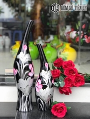 Set decor trang trí bình hoa cao cấp-BTD15