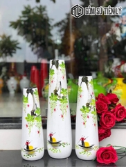 Bộ decor vẽ tay thuyền nước-BTD17