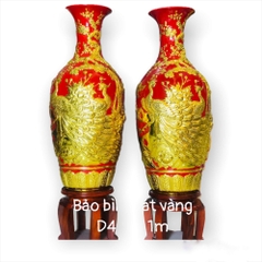 Bình trang trí dát vàng Bát Tràng-BTV06
