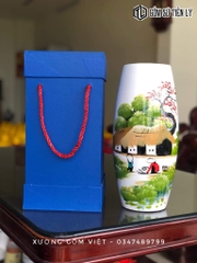 Bình hoa tặng cao cấp kèm hộp-GQT22