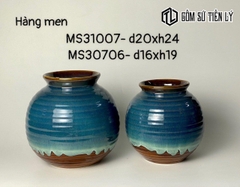 Set bình hoa men hoả biến đẹp-TLH04