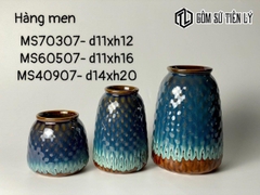 Set bình men hoả biến dáng giỏ-TLH26