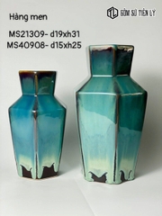 Bình hoa men hoả biến dáng đèn lồng-TLH32