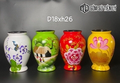 Set bình hoa sơn mài gốm-TLM20