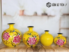Set bình hoa sơn mài hút lộc đẹp-TLM22