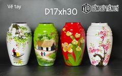 Set bình hoa sơn mài Bát Tràng-TLM24
