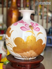Bình trang trí hút lộc sơn mài-TLM78