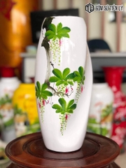 Lọ hoa sơn mài Bát Tràng-TLM91