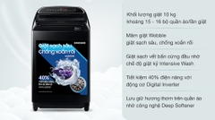Máy giặt cửa đứng Samsung DD Inverter 10 Kg WA10T5260BV/SV