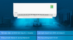 Điều hòa panasonic inverter  thái 13.000btu yu13