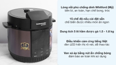 Nồi áp suất điện Sunhouse Mama SHD1588B 5 lít