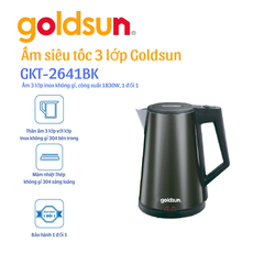 Ấm siêu tốc Goldsun GKT2641BK 1.7 lít