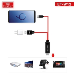 Cáp HDMI Type-C Earldom W12 (Độ Phân Giải 4K)