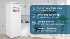 Tủ đông đứng Sanaky dung tích tổng 230 lít TD.VH230VD