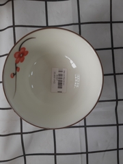 Bát cơm Đào đỏ trơn