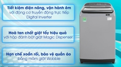 Máy giặt cửa đứng Samsung Inverter 8.5 kg WA85T5160BY/SV