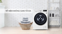 Máy giặt cửa ngang sấy LG Inverter 8.5 kg FV1408G4W