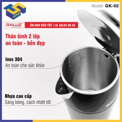 Ấm siêu tốc Galuz Gk02 1.8 lít