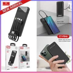 Sạc Dự Phòng Kèm Dây 3 Đầu 10.000mAh Earldom ET-PB46