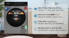 Máy giặt Panasonic Inverter giặt 10.5 kg - sấy tiện ích 2 kg NA-V105FC1LV