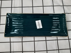 Khay chữ nhật S2 xanh vàng kim