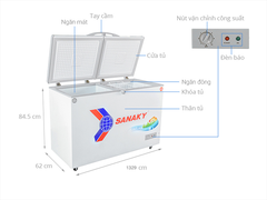 Tủ Đông Sanaky VH-4099W1 ( 2 Ngăn Đông, Mát 400 Lít)