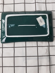 Khay chữ nhật S2 xanh vàng kim