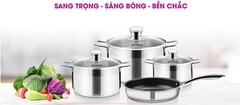 Bộ nồi chảo Inox Mutosi MC-347